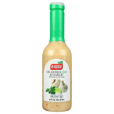 Pack of 6, Badia Cilantro Lime with Garlic Marinade & Dressing, 20 fl oz