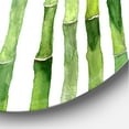thumbnail image 3 of Designart 'The Forest of Bamboo Branches III' Tropical Circle Metal Wall Art 29x29 - Disc of 29, 3 of 5