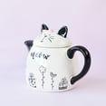 thumbnail image 4 of Ceramic Teapot Cartoon Decorative Cat Shape Tea Kettle Portable Small Ceramic Teapot, 4 of 6