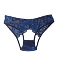 thumbnail image 5 of Lace Sexy G-String Women Fashion Floral Embroidery Hollow Out Thong Breathable Low Waist Underwear Panties, 5 of 5