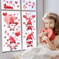 thumbnail image 6 of Valentine's Day Gnome Heart Wall Stickers - Self-Adhesive Removable Window Clings, Stickers for Refrigerator, Reusable Party Decoration, Cute Gnome Decor for Valentine's Day, A, 1pc, 6 of 7