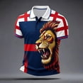 thumbnail image 2 of 2026 Soccer Cup Jersey for Men, Polo Collar Short Sleeve England Rose & Gold Ball Graphic Top - Breathable Fan Shirt for Match Day & Casual Wear Yellow XXXL, 2 of 4