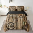 thumbnail image 2 of Castle Fairy Female Men Old Barn Door Bedding Comforter Set 7-Piece,Western Cowboy King Bedding Sets,Lodge Cabin Ultra Soft Bed Sheets,Ultra Soft Home Decor,Reversible, 2 of 8