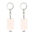 thumbnail image 2 of Goofa Colorful Dots Printed Rectangular Metal Keychain Bag Charm Floral Charm for Purse Keys Metal Keyring Gift for Women Accessories, 2 of 7