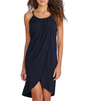 Magicsuit Womens SwimwearDraped Swimsuit Cover Up with High Neckline and Wrinkle-Free Fabric