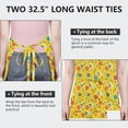 thumbnail image 6 of Fairy Princess Flower Pattern Apron-Garden Aprons for Women with Pockets-Cotton Linen Waterproof Kitchen Cooking Gardening Aprons Adjustable for Kitchen,Cooking,BBQ and Salon 33x27 Inch, 6 of 7