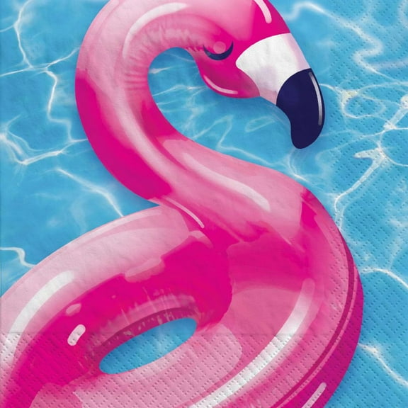 Cool Pool Party Paper Beverage Napkins 40 Per Pack