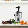 thumbnail image 3 of Omega Vertical Cold Press Compact Masticating Juicer, Low-Speed 3-Stage Auger, in Silver (JC3000SV13), 3 of 13