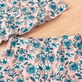 thumbnail image 4 of CAUYDY Toddler Girl Summer Clothes Baby Girls Short Sleeves T-Shirt Tops + Shorts Cute Outfits Set For 2t 3t 4t 5t 6t 7t Kid School Activities (Sizes 7-8 Years,F02-Blue), 4 of 9