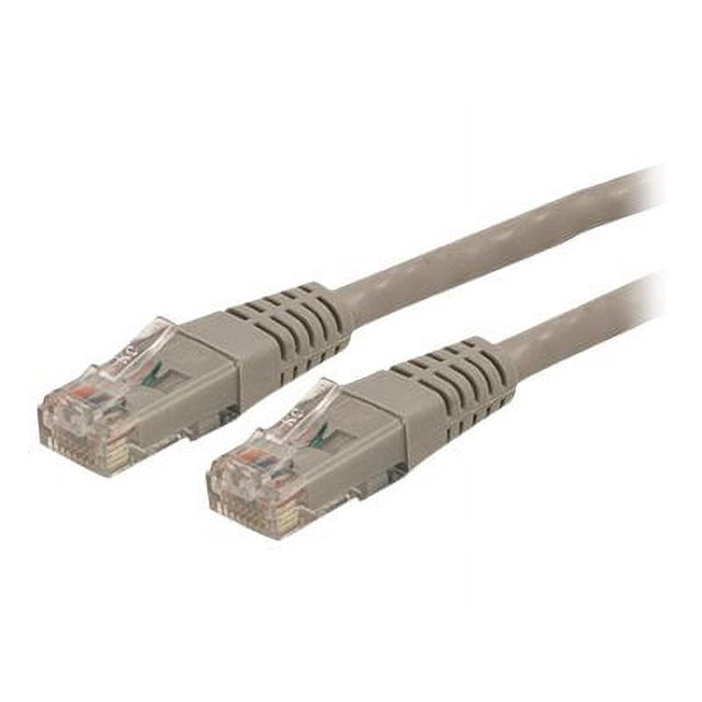 UTP 10 GbE Relief Fluke RJ-45 1 ft Câble Réseau de Contrainte, Gris, Testé/câblage Est Certifié UL/TIA Catégorie 6 - 24AWG (C6PATCH1GR) - Câble de Raccordement - (M) à RJ-45 (M) -