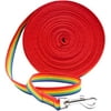 Dog/Puppy Obedience Long Recall Training Agility Lead Leash - Perfect for Pet Behavior Training, Multiple Sizes (30 ft, Rainbow)