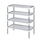 thumbnail image 1 of Zapatero Niveles Estante para zapatos domésticos Organizador de almacenamiento no tejido de acero inoxidable, 4 Niveles Eigraketly HA005098-02B, 1 of 7