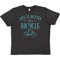 thumbnail image 3 of Inktastic Life's Better On A Bicycle Youth T-Shirt, 3 of 5