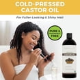 thumbnail image 3 of Viva Naturals Certified Organic Castor Oil (16 oz) â€" 100% Pure and Hexane Free + BONUS Mascara Kit Included, Perfect for Hair Care, Eyelashes and Brows, 3 of 12
