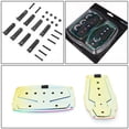thumbnail image 3 of NRG Innovations NRG-PDL-250MC Car Pickup Truck Aluminum Automatic Transmission Foot Pedal Cover Plates with Rubber Trim Inserts, 3 of 4