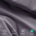 thumbnail image 3 of Regency Heights Full/Queen Comforter Set, Boho 3-Piece Pintuck Stitching Bedding Set, Soft Washed Pleated Bed Sets with Pillow Shams, Lavender, 3 of 9