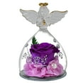 thumbnail image 1 of Angel Girl Eternal Flower Rose Glass Cover Regalo de vacaciones Decoración de rosas Regalo de cumpleaños para amigos y familiares, 1 of 5
