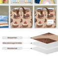 thumbnail image 4 of Yayeee Foldable Storage Basket for Shelves with Handles Waterproof Cloth Bins, Creamy Cake, 4 of 7