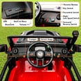 thumbnail image 6 of Wisairt 12V Kids Ride on Truck, Powered Ride on Car w/ Remote Control, 3 Control Modes, Parent Child Co-Driving, Bluetooth, LED Lights (Red), 6 of 11