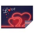 thumbnail image 1 of Nappe de Table Rouge Love Heart pour la Saint-Valentin, Nappe Résistante aux Plis en Polyester, Nappe Réutilisable et Imperméable pour Décorations de Fête de Mariage, Anniversaire, Thé (Rectangulaire, 60x84 Pouces), 1 of 5