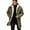 Army Green, variant on KKBOTIVE Men's Fleece Zip Up Jacket - Fashion Solid Trench Coat Sweater Casual Hooded Windbreaker Mens Fall Winter Clothes Army Green Size: M