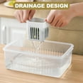 thumbnail image 4 of Fridge Food Storage Container Fruit Storage Organizer Food Prep Container Meal Prep Container, 4 of 8