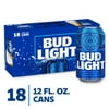 Bud Light Beer, 18 Pack Lager Beer, 12 fl oz Cans, 4.2 % ABV, Domestic