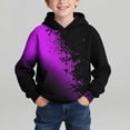 thumbnail image 1 of Sudadera con capucha para niño, con estampado de color, manga larga, informal, deportiva, con capucha, manga larga, sudadera con capucha, top con inserciones en los hombros, blusa de poliéster para ni, 1 of 7