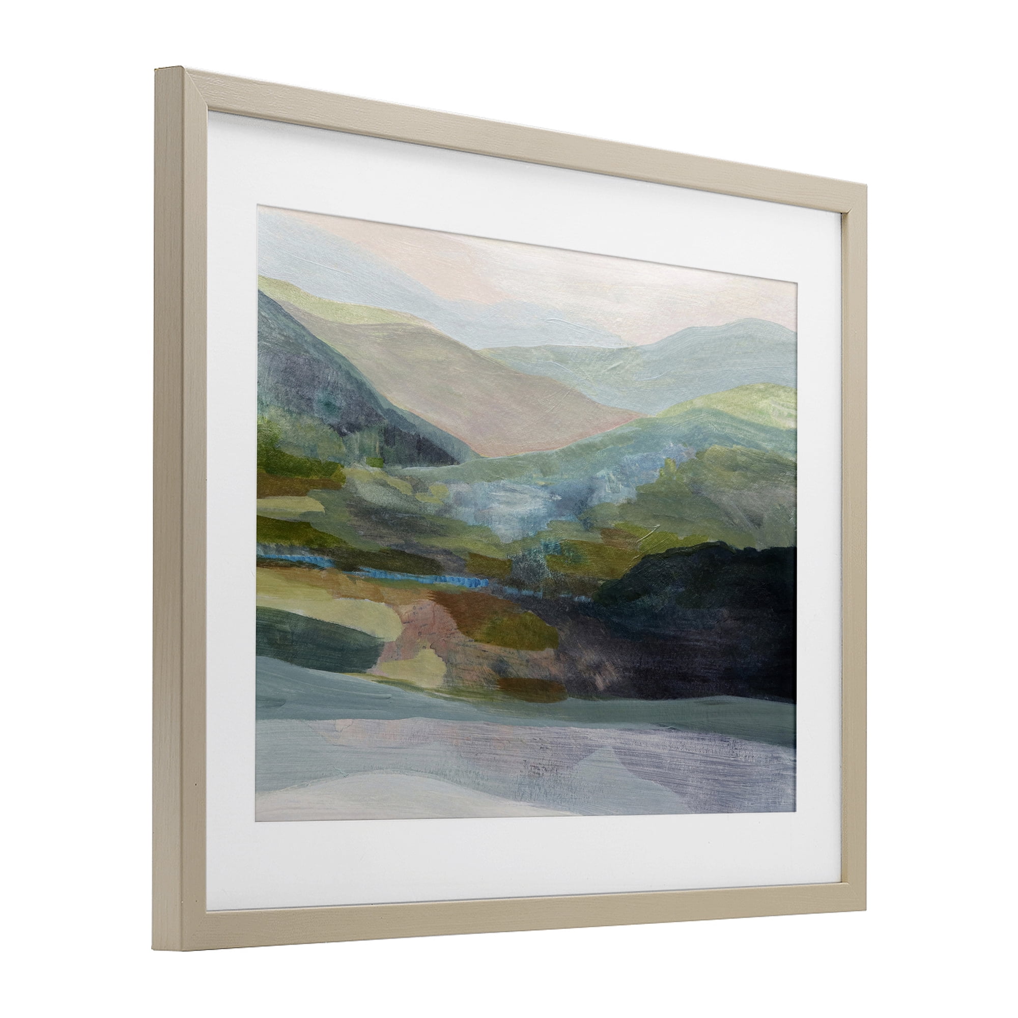 Stupell Industries Misty Morning Mountain Gradient Birch Framed Print Under Glass, design by Farren Lee