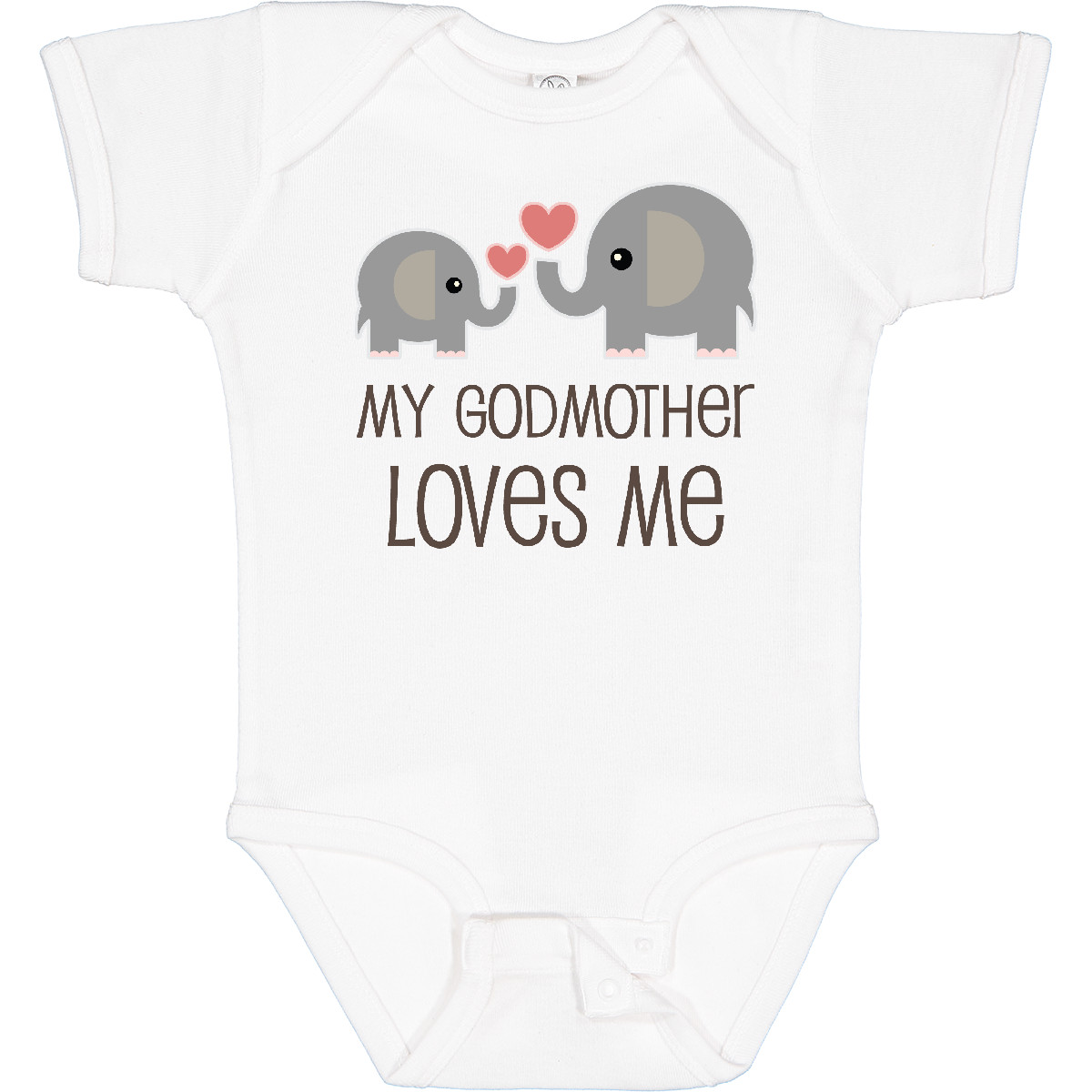 Inktastic My Godmother Loves Me Boys or Girls Baby Bodysuit