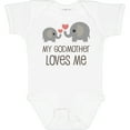thumbnail image 3 of Inktastic My Godmother Loves Me Boys or Girls Baby Bodysuit, 3 of 5