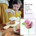 thumbnail image 2 of 4 Pcs Stainless Steel Cake Flower Decorating Nails Baking Tools Cupcake Decor Supplies Sugar Paste Petal Molds Wedding Party, 2 of 5
