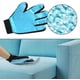 thumbnail image 4 of Guantes de depilación de animales, azules, baño, peine multiusos, 4 of 5