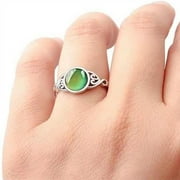 OUEPLLOZ Clearance Silver Birthstone Rings For Women Non Tarnish Trendy Stackable Gold Rings Ring For Mothers Daughter Bridesmaid Gifts Jewelry(Silver,10)