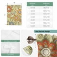 thumbnail image 6 of Gray Green Boho Floral Tie Up Curtains for Windows, Balloon Window Shades, Vintage Abstract Art Ethnic Flowers Kitchen Window Treatments Roll Up Curtain for Basement/Nursery 52"x45", 6 of 8