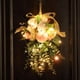 thumbnail image 5 of Guirnalda floral decorativa para puerta de entrada, corona floral con forma de lágrima para Rosa, 5 of 9