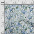 thumbnail image 2 of oneOone Cotton Flex Light Blue Fabric Floral Texture Quilting Supplies Print Sewing Fabric By The Yard 40 Inch Wide, 2 of 4