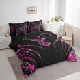 thumbnail image 3 of Manfei Wild Deer Silhouette 7-Piece Twin Bedding Sets,Jungle Animal Bedding Comforter Set,Pink Black Sheet Sets For Boys Girls,Breathable Home Decor Reversible, 3 of 8