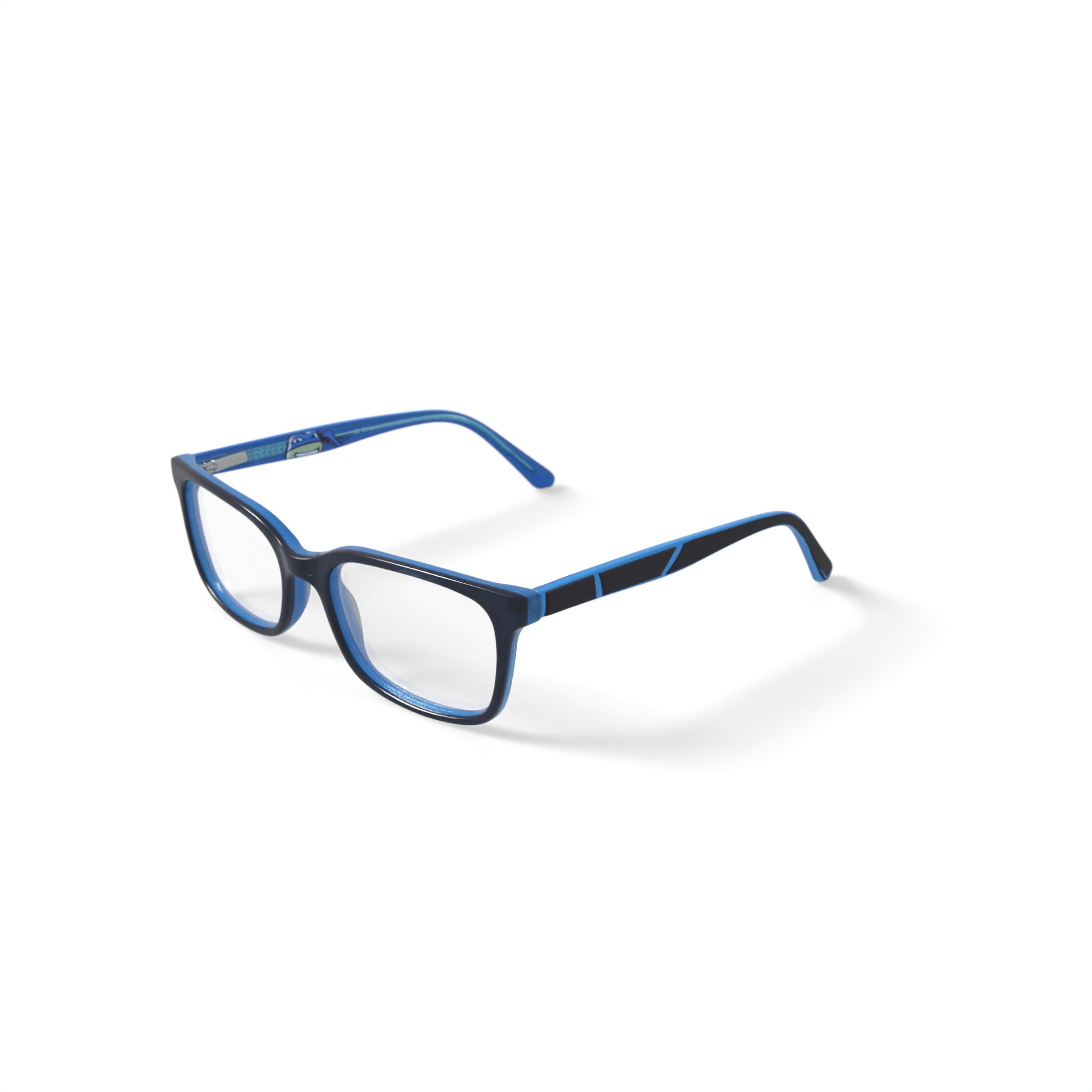 Teenage Mutant Ninja Turtles Youth TM12 Square Prescription Eyeglasses with Case, Blue