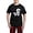 With Red Plaid Pant, variant on CafePress - White Skunk Pajamas - Men's Dark Loose Fit Cotton Pajama Set