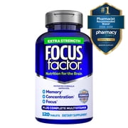 FOCUS FACTOR Extra Strength (120 Count) - Brain Supplement for Memory, Concentration and Focus