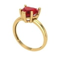 thumbnail image 2 of Clara Pucci 14K Yellow Gold 2ct Tourmaline Solitaire Ring for Women, 2 of 8