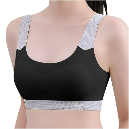 OGLCCG Girls Bras Athletic Sports Seamless Bra with Removable Pads Kids Ultra Comfort Thin Wireless Bralette Stretch Underwear for Teens
