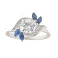 thumbnail image 4 of Cherish Engagement Ring Sterling Silver Blue Marquise Women Ginger Lyne Collection, 4 of 6
