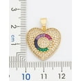 thumbnail image 4 of Heart Studded Necklace, 4 of 5