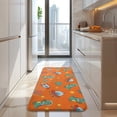 thumbnail image 4 of Orange Cartoon Dinosaurs Rockets Planets Pattern Kitchen Rug Mat,Kitchen Runner Rugs Non Skid Washable,Decorative Kitchen Floor Mats for Kitchen,Sink,Laundry,17"x47.2", 4 of 7