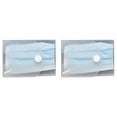 thumbnail image 2 of Plastic Envelope Storage Case, Oimcto 3.7" x 2.6" x 0.4", Transparent Small Parts Organizer for Dies, Cards, Notes, Stationery, Dustproof & Stainproof, Vertical Opening, 2 Pc, 2 of 5