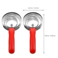thumbnail image 2 of OFFIGAM Brosse à Poils de Cheval 2 Pcs avec Acier Inoxydable et Plastique pour et Nettoyage Manche Rouge, 2 of 8