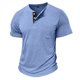 thumbnail image 4 of Tops para hombre, blusas y camisas de manga corta y cuello redondo para hombre, color liso, cálidos y ajustados, cuello semialto, manga larga, base deportiva y fitness, top de poliéster para hombre., 4 of 5