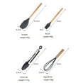 thumbnail image 2 of Kitchen Utensils Set-12 Pieces Silicone Cooking Utensils Set with Wooden Handle (Dishwasher Safe) 392°F Heat, 2 of 8